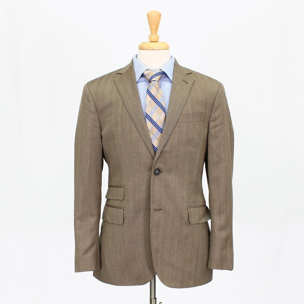 Michael Bastian 40R Brown HB 2-Button Sport Coat Blazer Jacket O856